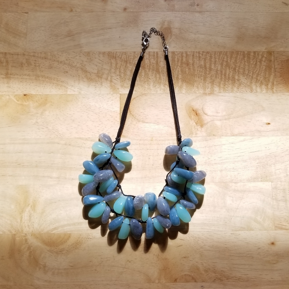 Chrysocolla Natural Blue Necklace